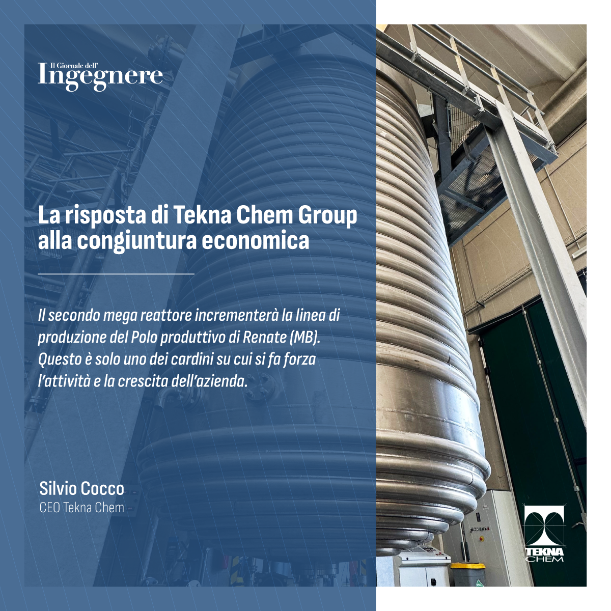 La risposta di Tekna Chem Group alla congiuntura economica